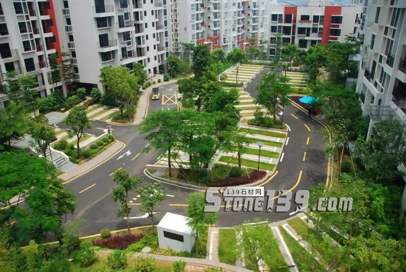 創意景觀設計,石材嵌草鋪裝惹人醉