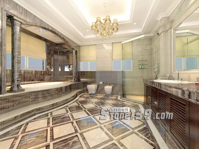 全屋石材定制,量身打造豪華別墅地板