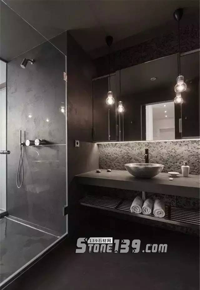 衛生間裝石材要這樣用 干濕分離效果好