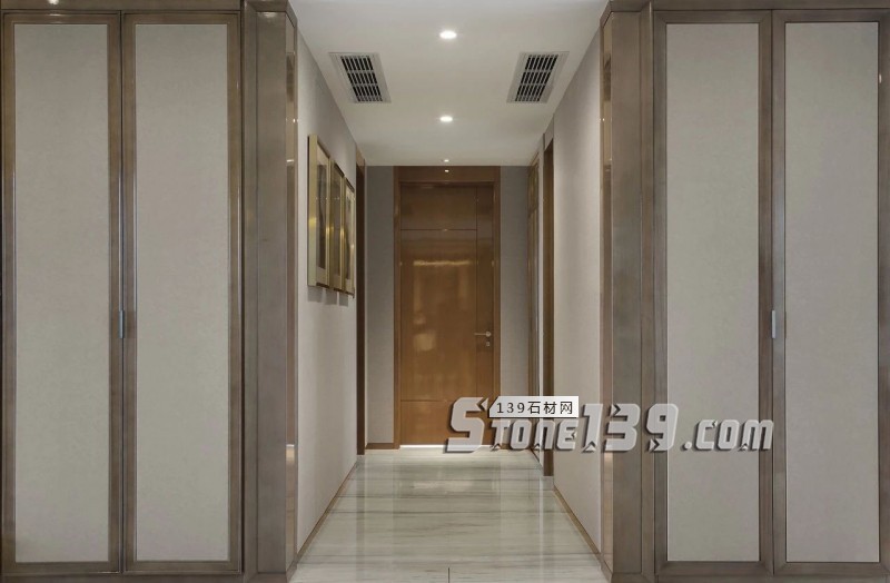 淺色大理石+黃銅，輕奢別墅裝飾 有質感有品味的生活