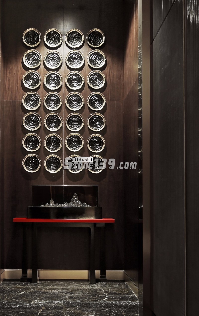 古木紋大理石內裝墻面案例
