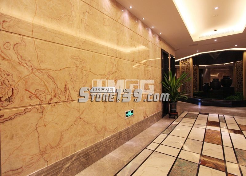 大理石工程應用中的追紋與對紋應用案例欣賞 大理石紋路應用案例