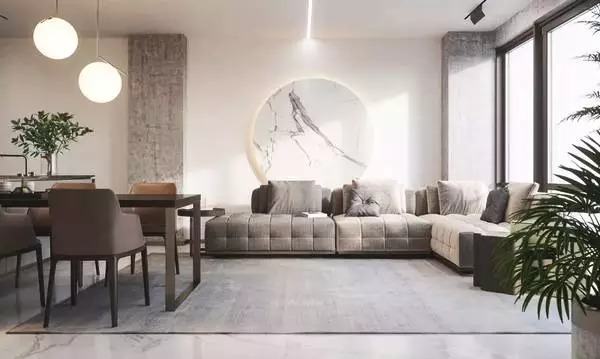 大理石+金屬，輕奢風的最佳cp