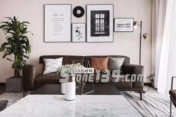 大理石+金屬，輕奢風的最佳cp