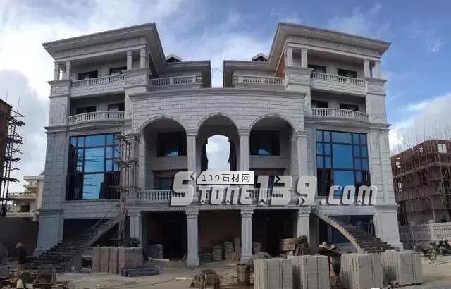 不要小看農村,石材別墅消費起來也是很大一個工程量 農村石材別墅