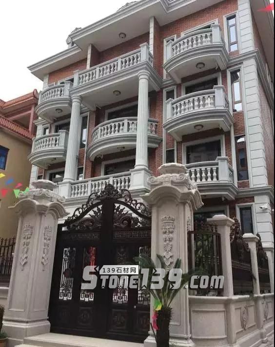 不要小看農村,石材別墅消費起來也是很大一個工程量 農村石材別墅