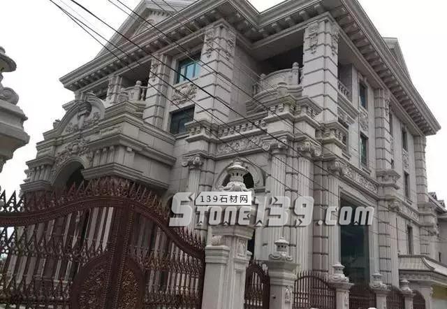 不要小看農村,石材別墅消費起來也是很大一個工程量 農村石材別墅