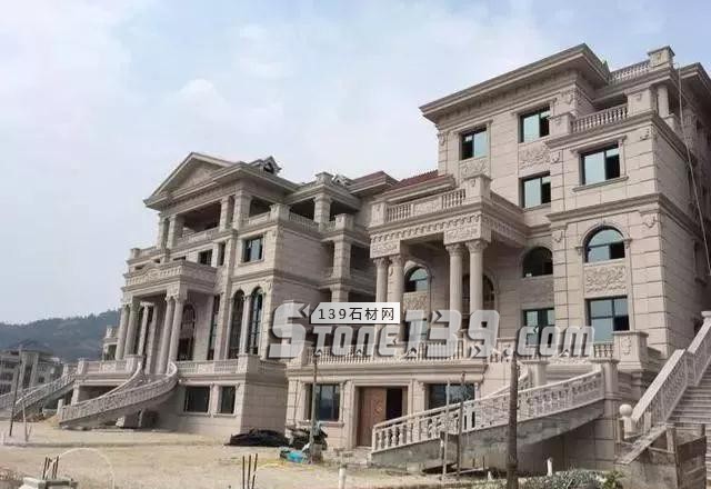 不要小看農村,石材別墅消費起來也是很大一個工程量 農村石材別墅