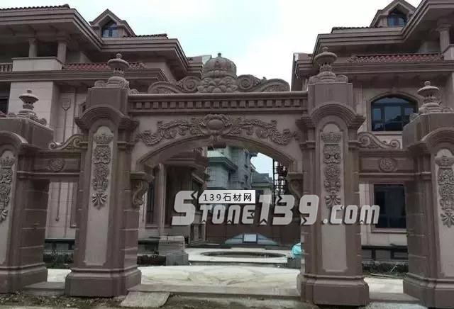 不要小看農村,石材別墅消費起來也是很大一個工程量 農村石材別墅