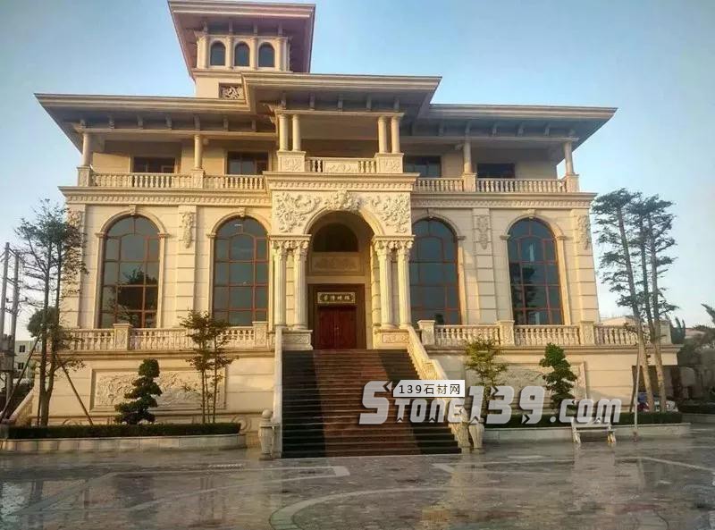 不要小看農村,石材別墅消費起來也是很大一個工程量 農村石材別墅