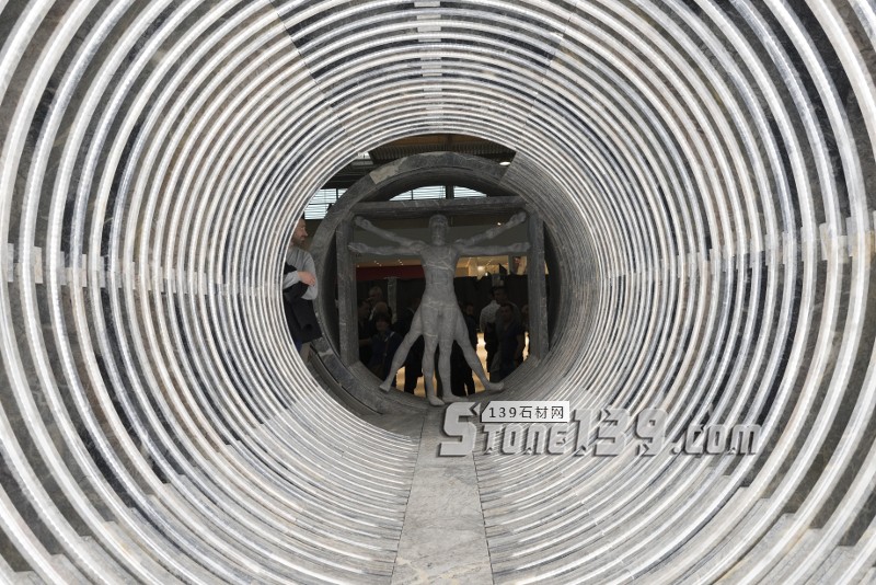 意大利石材展會上的那些大理石藝術品