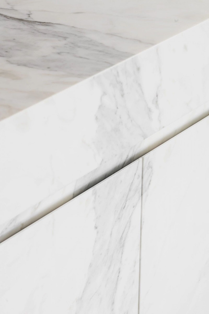 大理石裝飾的室內空間 黑白灰色經典國際范