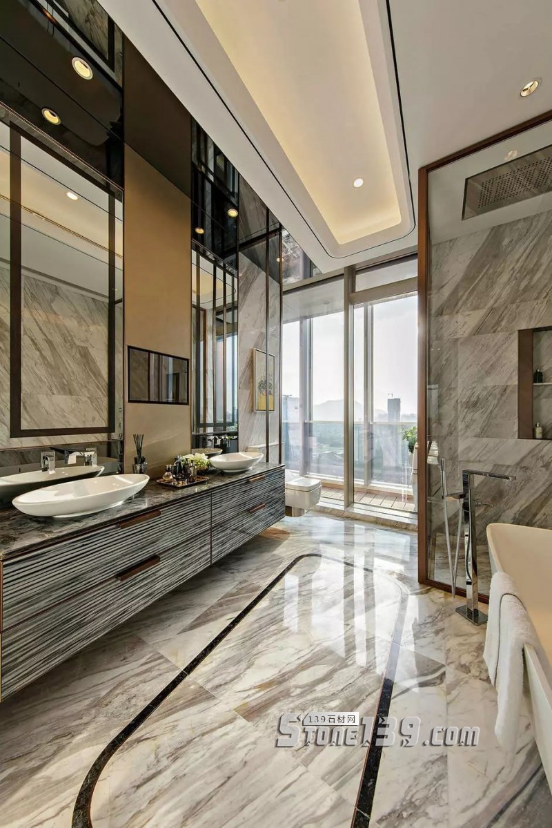 廚衛(wèi)空間的大理石裝飾設(shè)計欣賞