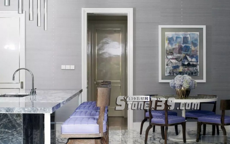 廚衛空間的大理石裝飾設計欣賞