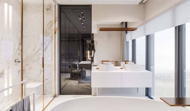 廚衛(wèi)空間的大理石裝飾設(shè)計欣賞