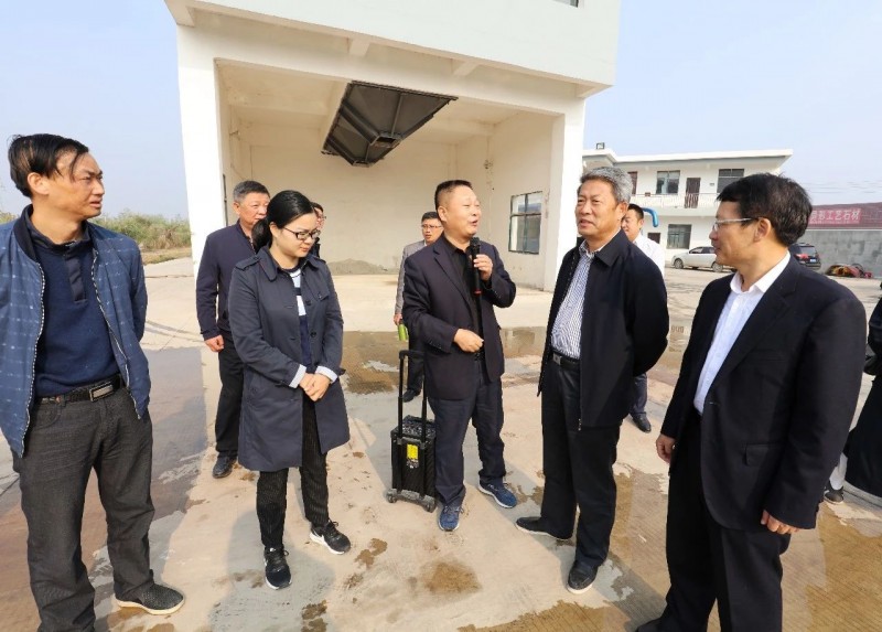 湖北黃岡政協委員蒞臨中部(麻城)石材循環經濟產業園調研!