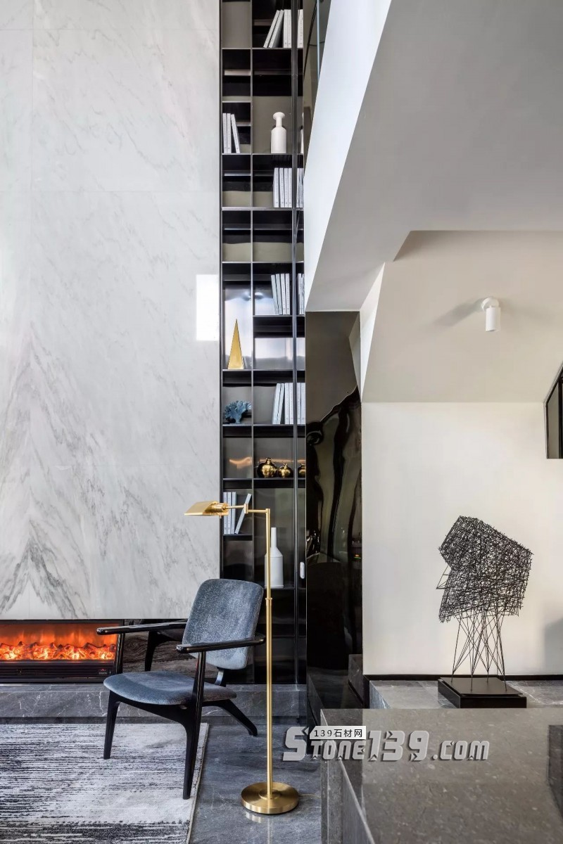 復式樓（別墅）的背景墻 原來也可以這么簡單