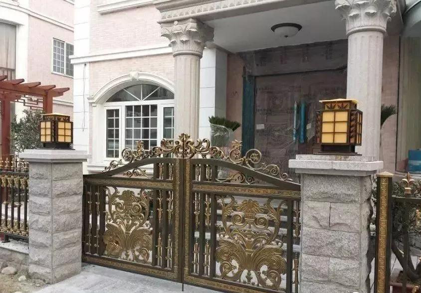 洋房別墅門柱裝飾應用合集欣賞【多圖】 洋房別墅石材庭院門柱