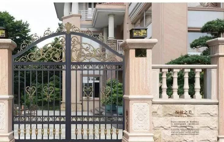 洋房別墅門柱裝飾應用合集欣賞【多圖】 洋房別墅石材庭院門柱