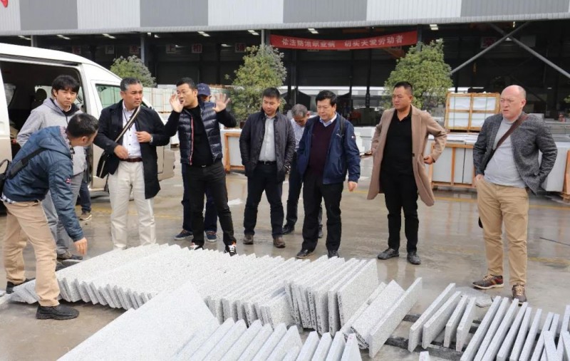 日本石材考察團蒞臨中部（麻城）石材循環經濟產業園考察交流！