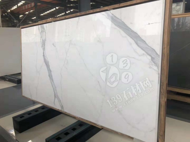 魚肚白和雪花白大理石