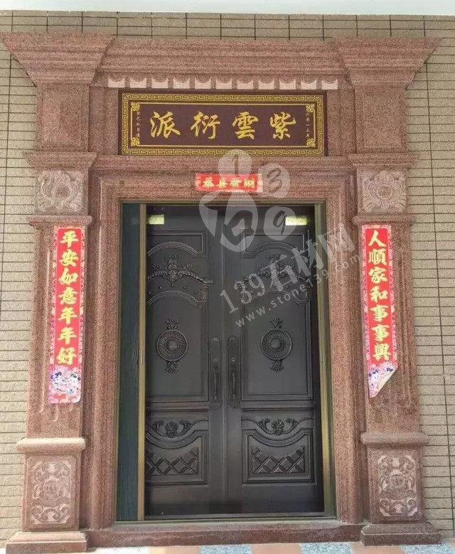 福建閩南地區(qū)鄉(xiāng)村自建房大門石材案例欣賞