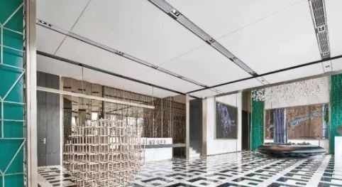 長沙綠白黑大理石設計裝飾案例