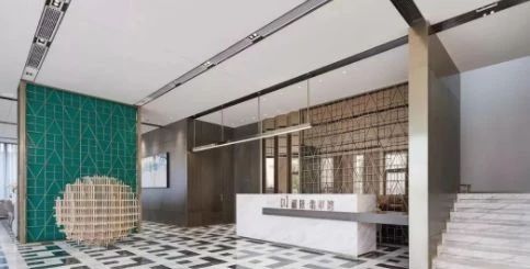 長沙綠白黑大理石設計裝飾案例