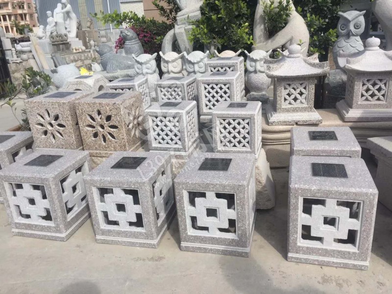 夜晚會發光的石雕產品