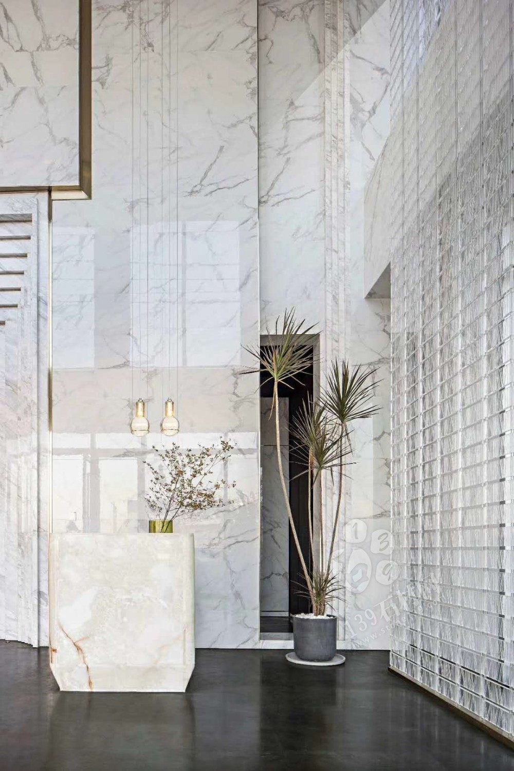 魚(yú)肚白大理石萬(wàn)科工程案例