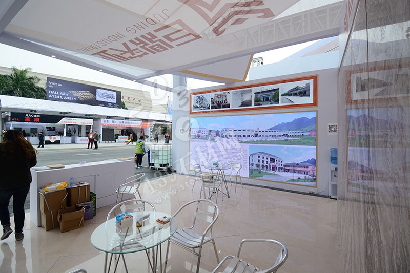 2019年廈門石材展-貴州巨鼎石業(yè)展館現(xiàn)場（A-W087展位號）