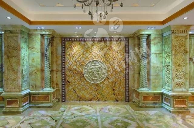 玉石豪宅內部裝飾 百億石材豪宅