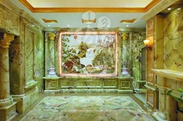 玉石豪宅內部裝飾 百億石材豪宅