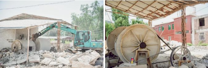 南安市石井鎮“重拳出擊”:取締“三無”石材加工廠,拆除面積總計1670平方米