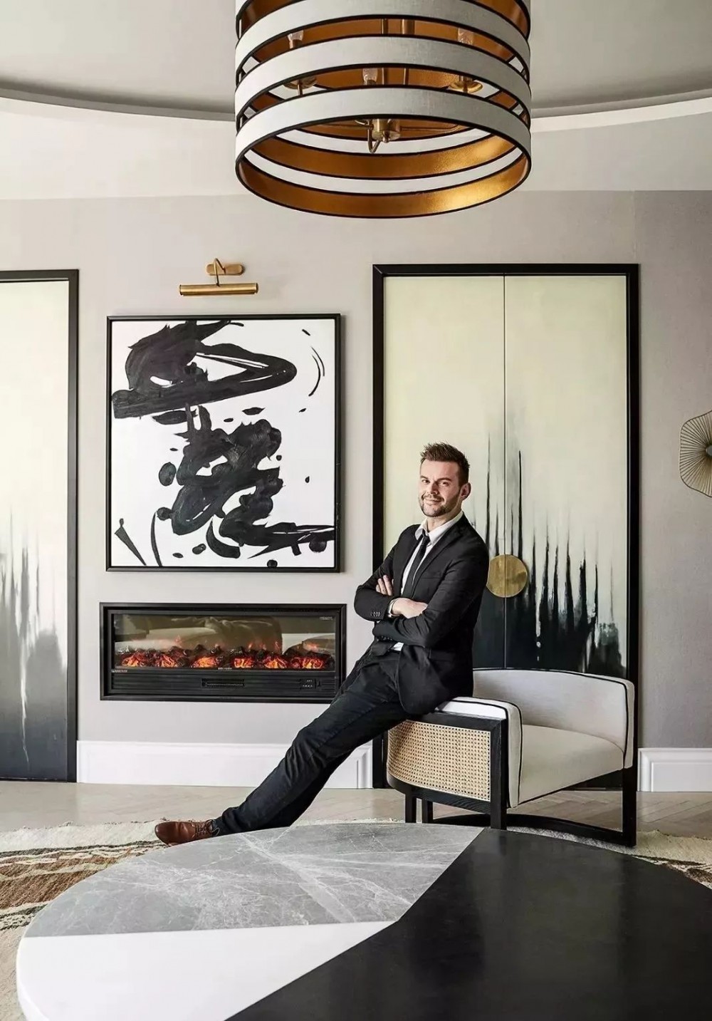 另類石材設(shè)計，大理石拼花還可以這樣設(shè)計著拼