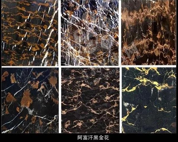 黑金花大理石的四個產地中國、意大利、阿富汗、澳大利亞