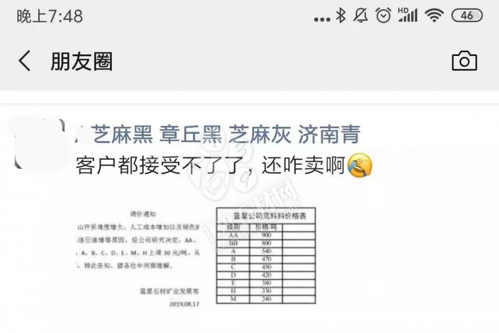 山東芝麻黑（章丘黑）上調(diào)30-50元/噸。附最新價(jià)格表！