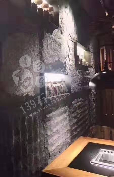 芝麻黑等黑色石材自然面復古背景墻裝飾 中國風的韻味 世界流行