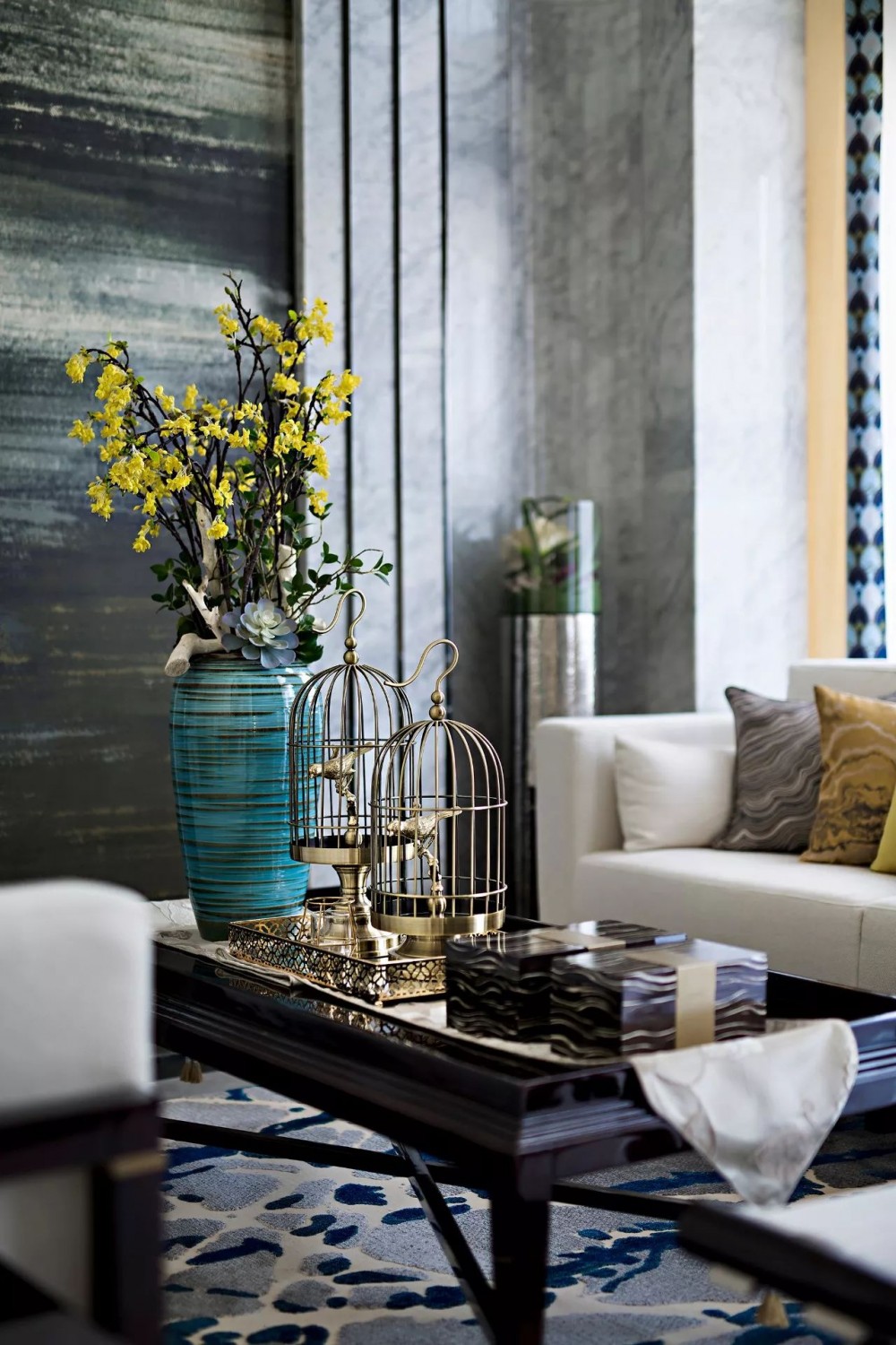 文人書香氣息濃厚的大理石背景墻裝飾風格