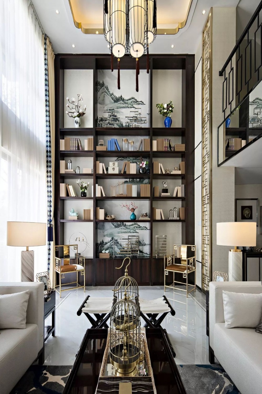 文人書香氣息濃厚的大理石背景墻裝飾風格