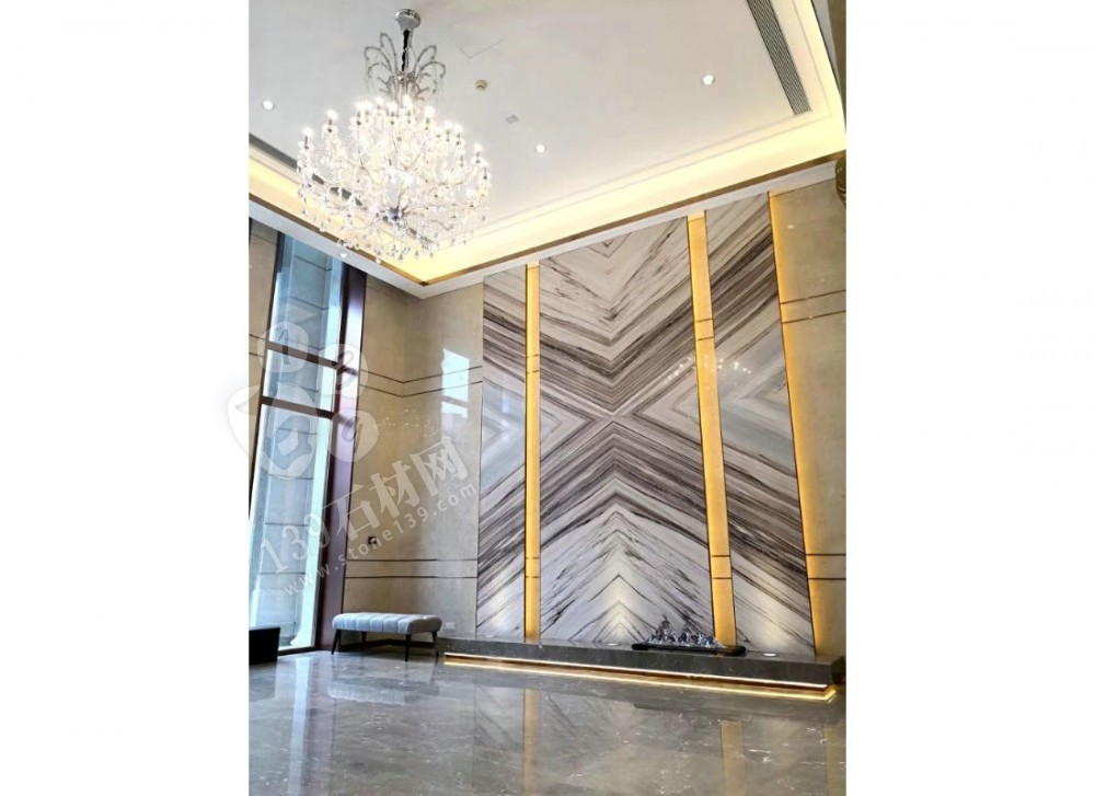 意大利進口的白金沙和藍金沙臺面和墻面應用