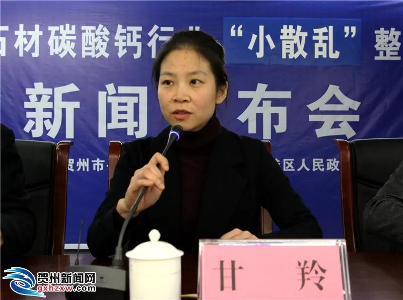 廣西賀州市石材碳酸鈣行業“小散亂”整治工作新聞發布會召開