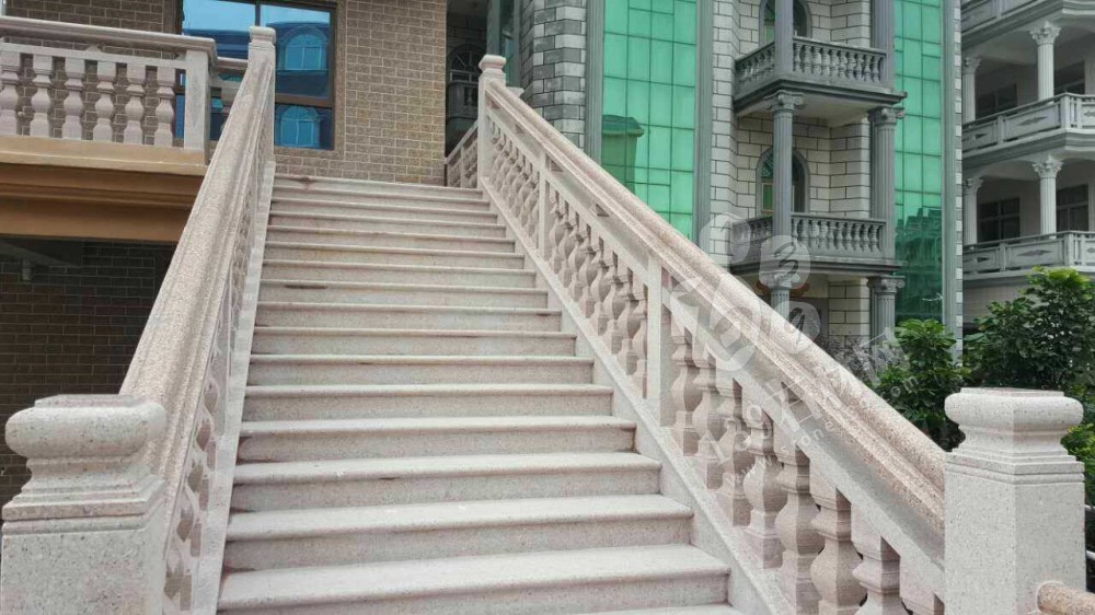 江西紅色花崗巖外墻別墅應用 彰顯尊貴就是要不一樣的紅（光澤紅映山紅）