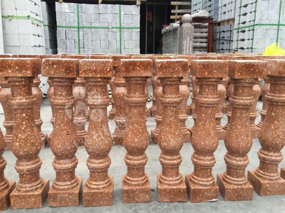 江西紅色花崗巖外墻別墅應用 彰顯尊貴就是要不一樣的紅（光澤紅映山紅）