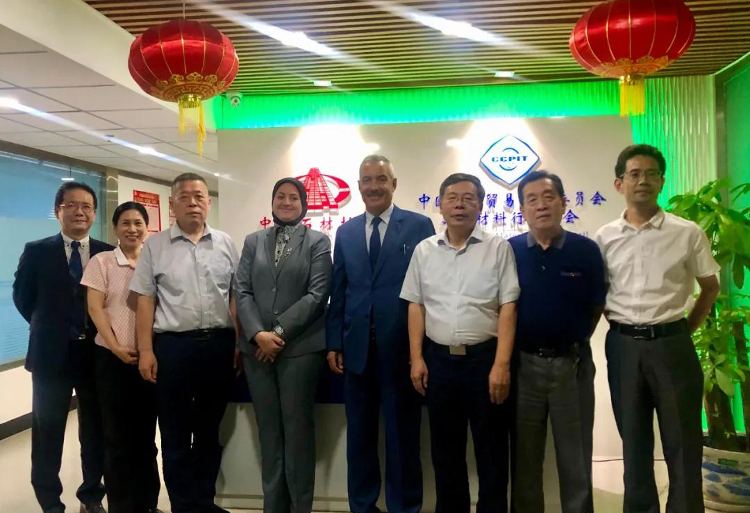 埃及公使到訪中國石材協會,推動中埃石材合作
