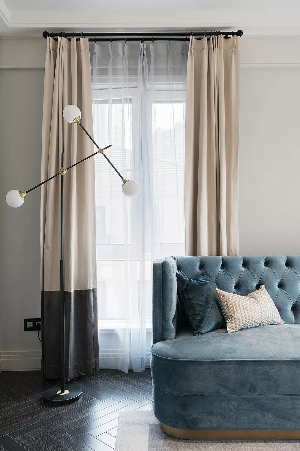 黑白大理石+金屬線，精致優雅的完美搭配