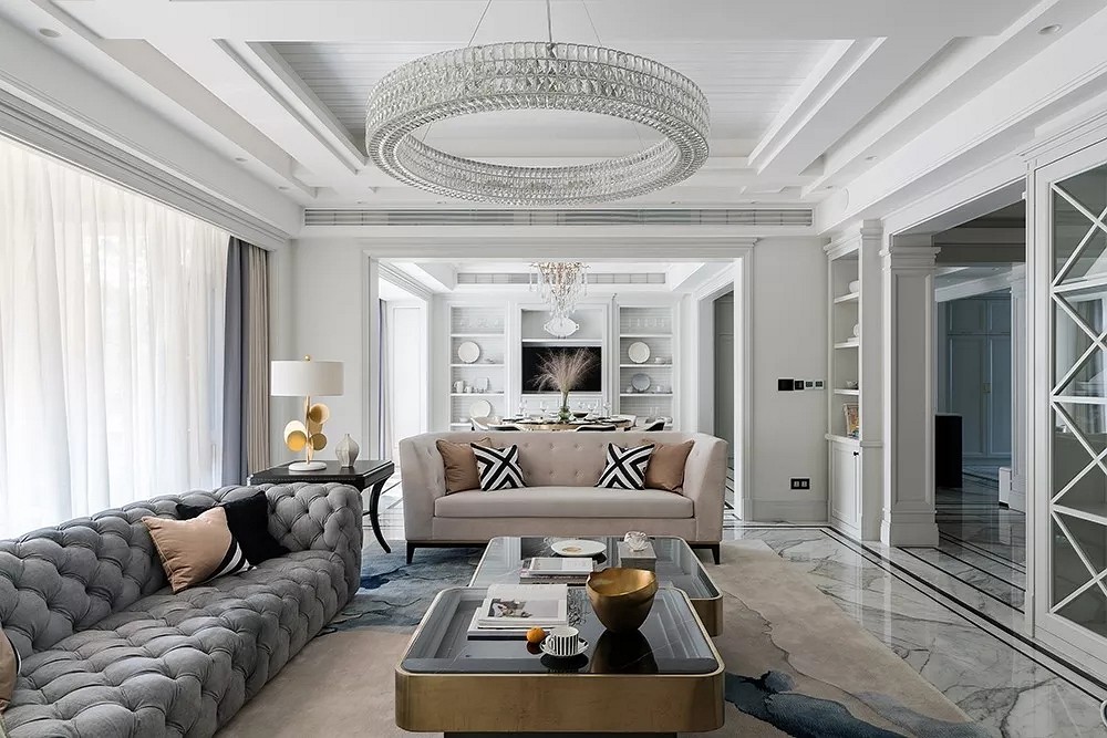 黑白大理石+金屬線，精致優雅的完美搭配