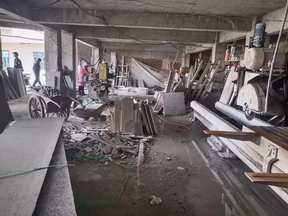 泉州界山鎮對石材(石雕)加工行業進行整治