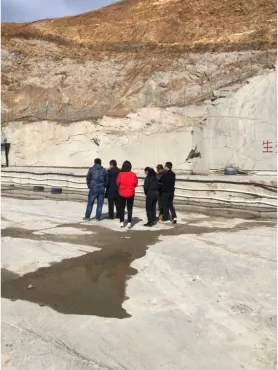 北京市建設工程物資協會建筑石材分會帶領專家到承德地區礦山進行實地考查