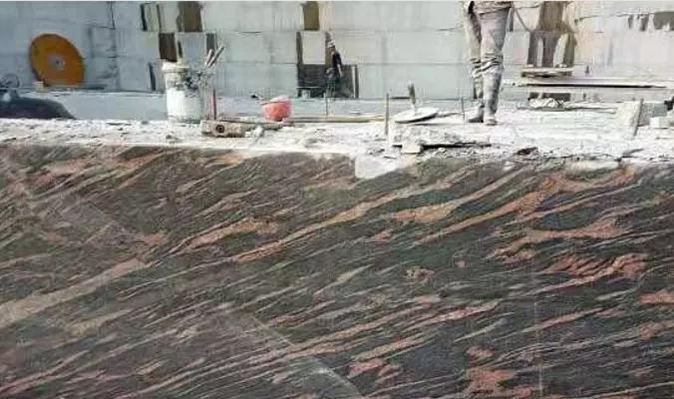 國產進口石材之幻彩紅（加州紅龍）石材欣賞！